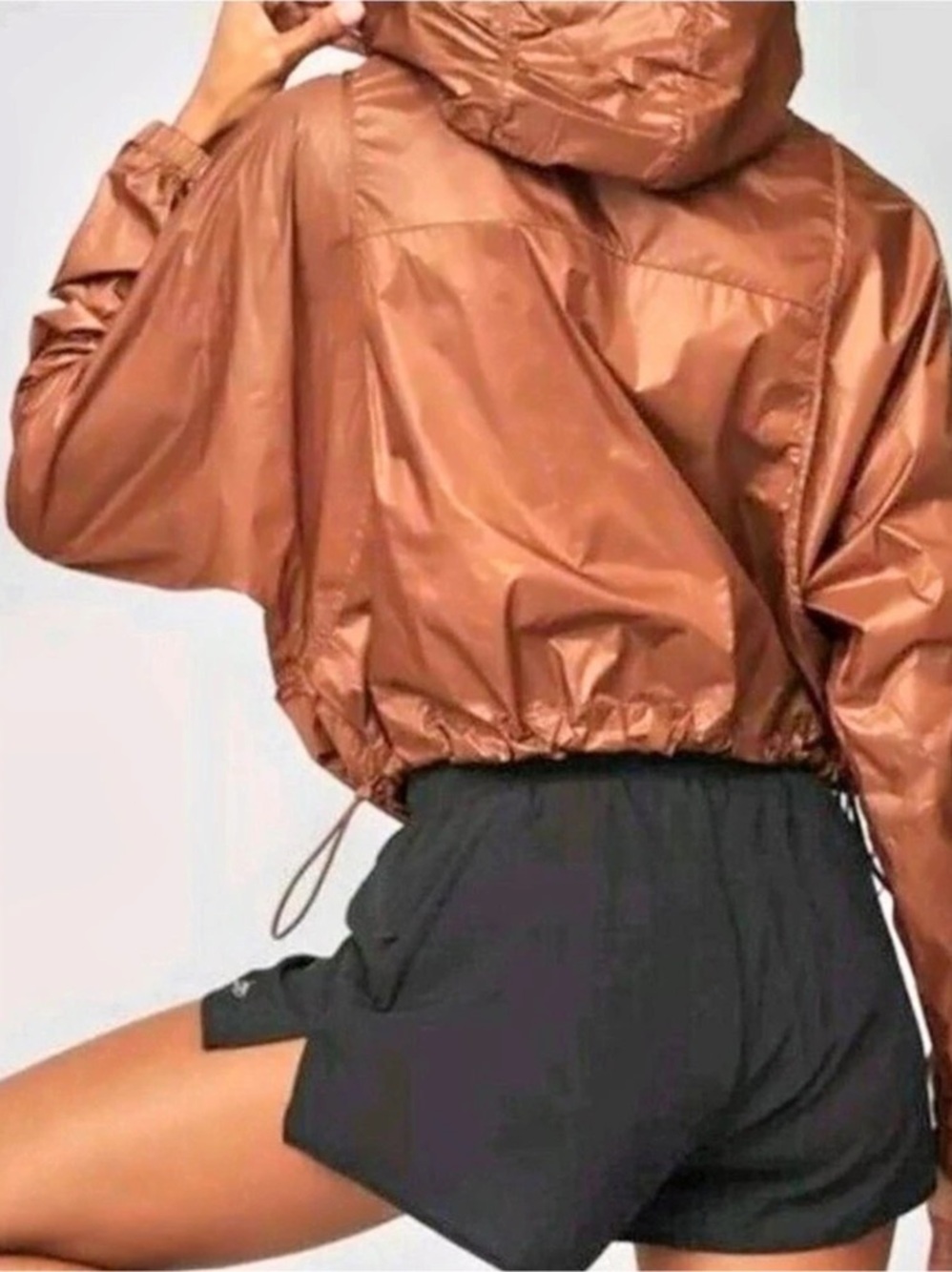 Alo rust color Hooded Windbreaker